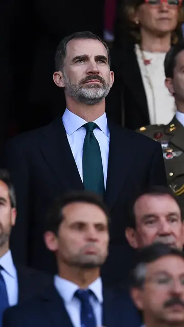 Felipe VI, en la grada del Vicente Calderón Felipe VI, en la grada del Vicente Calderón