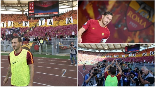 Francesco Totti, en su despedida en el Olímpico Francesco Totti, en su despedida en el Olímpico