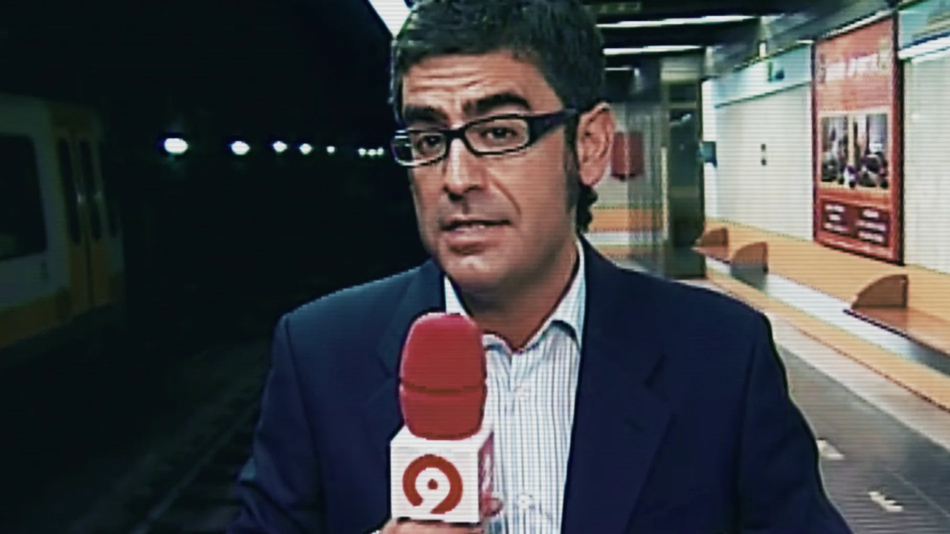 Canal 9 informando sobre el accidente del metro de Valencia