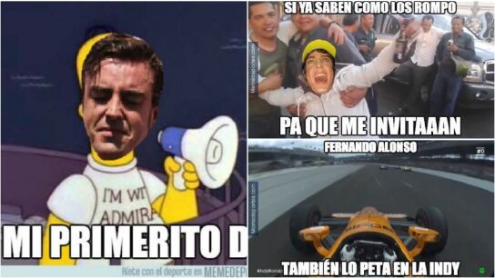 Los memes de Alonso en Indian&aacute;polis