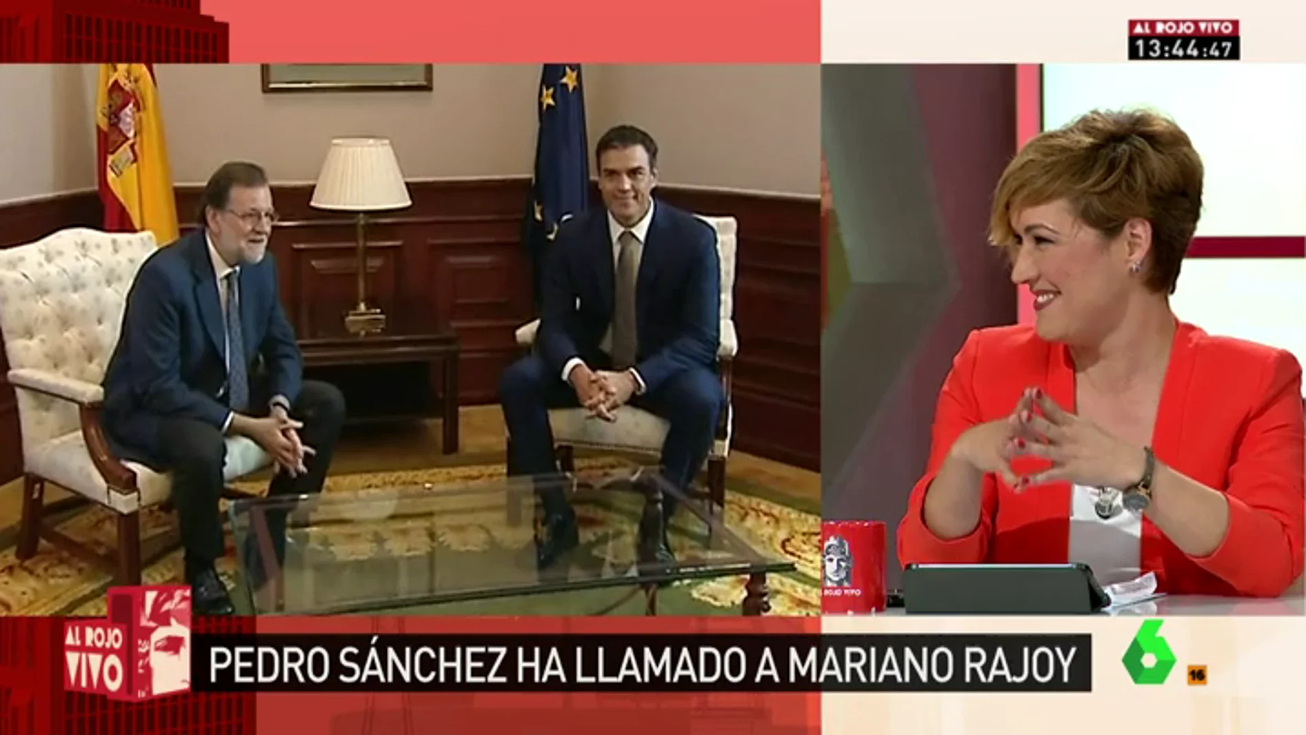 Frame 43.050168 de: Pedro Sánchez llama a Rajoy una semana después de que éste le mandara un SMS preguntándole: "¿Tienes un minuto?"