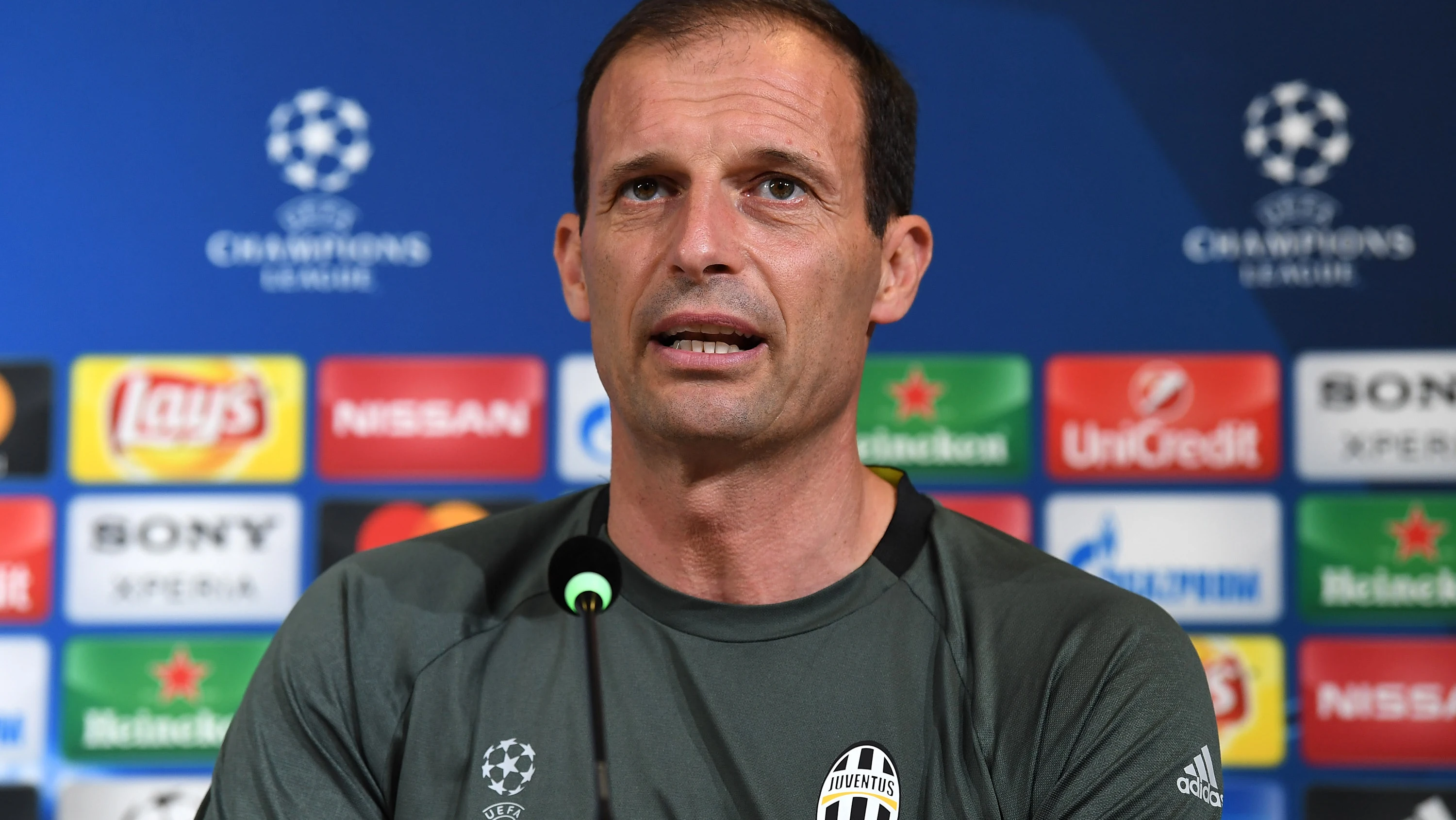 Allegri, en la rueda de prensa