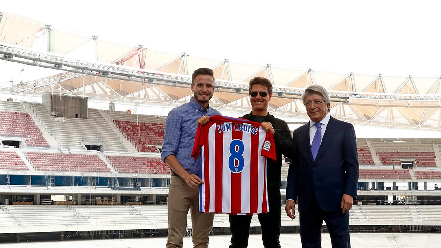 Tom Cruise, visita el Wanda Metropolitano Tom Cruise, visita el Wanda Metropolitano
