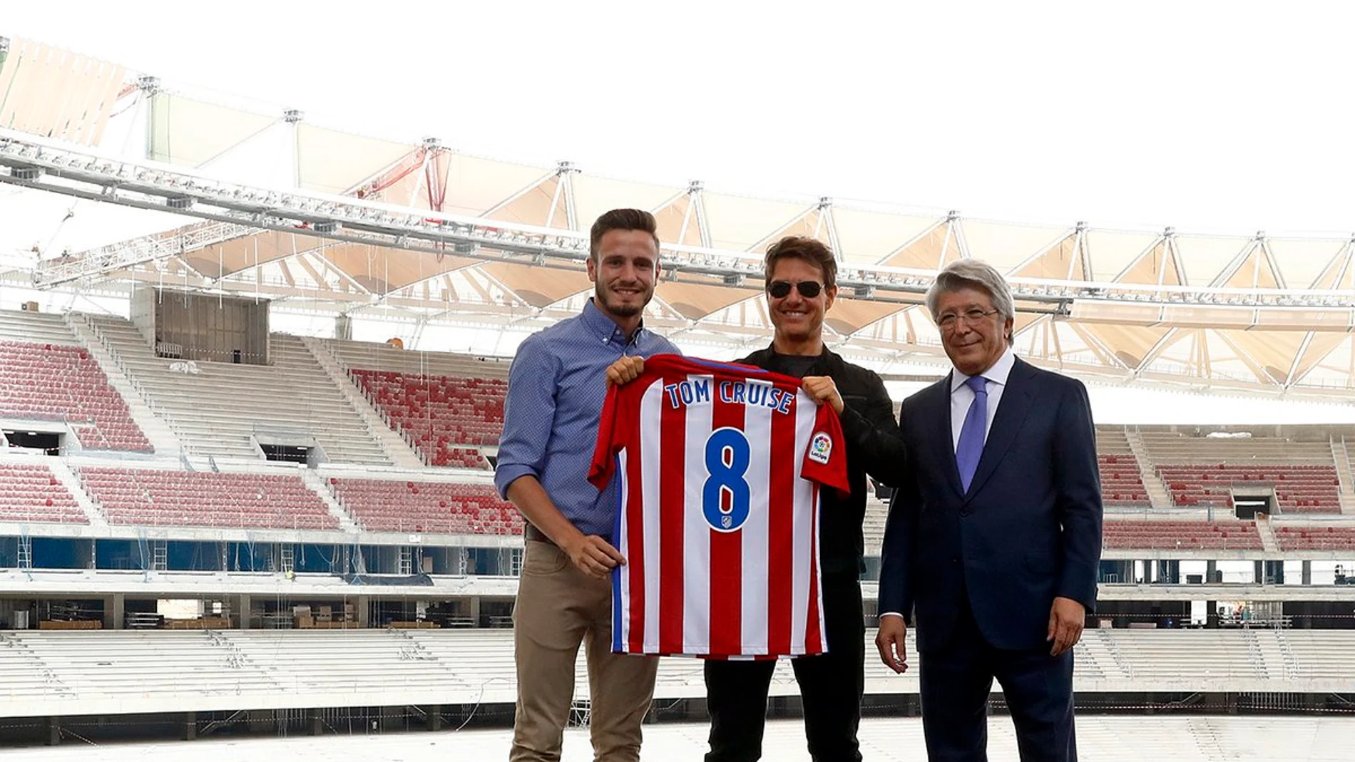 Tom Cruise, visita el Wanda Metropolitano