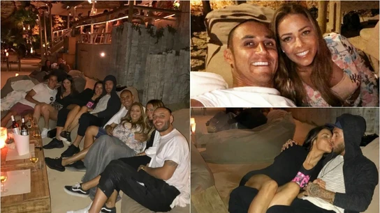 Los jugadores del Madrid salieron a tomarse algo con sus parejas Los jugadores del Madrid salieron a tomarse algo con sus parejas