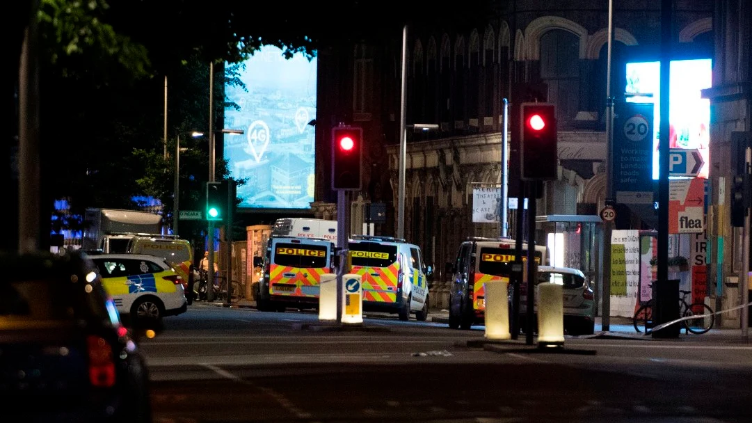 Imagen del lugar del ataque en Londres