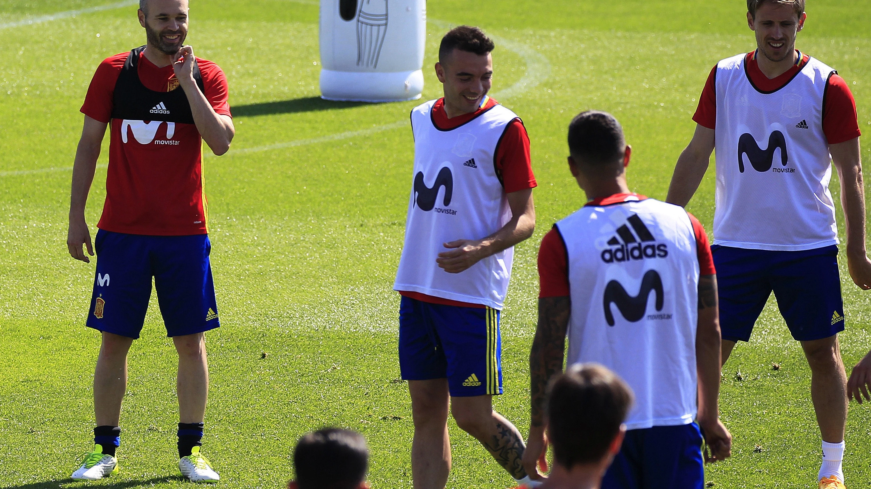 Entrenamiento de la selecci&oacute;n espa&ntilde;ola en Las Rozas
