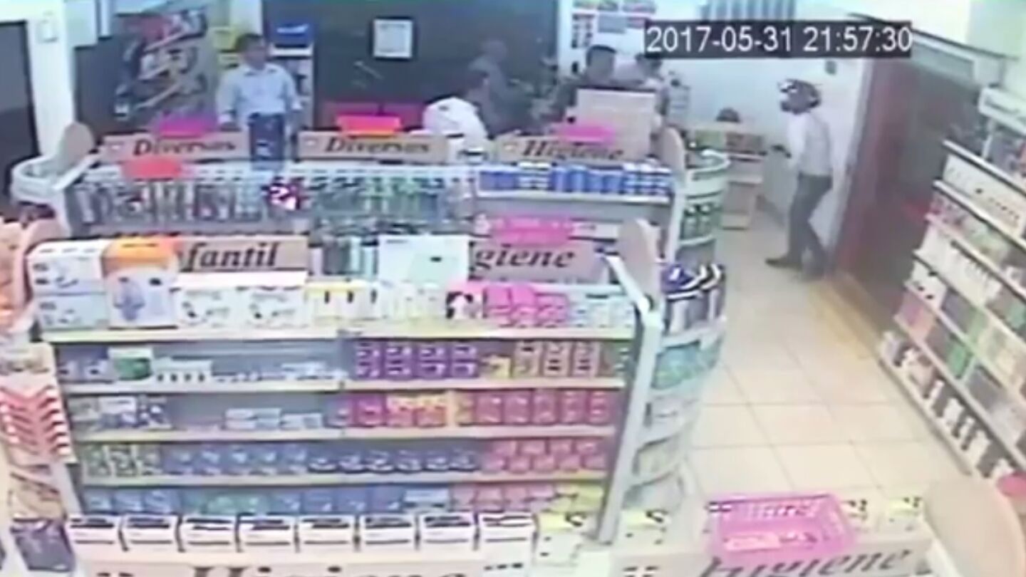 Im&aacute;genes del atraco de la farmacia