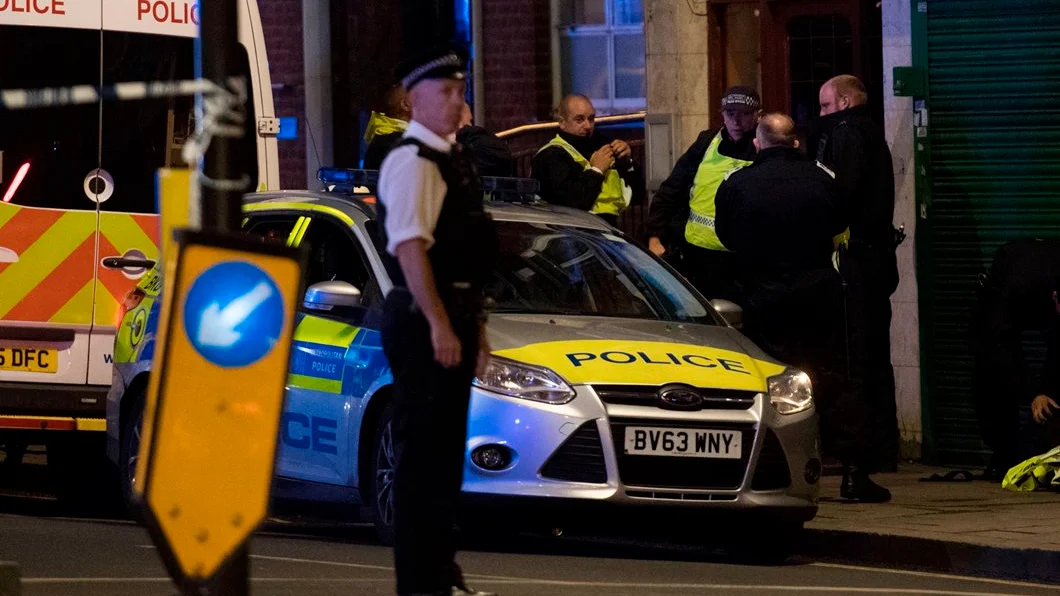 Policía en el lugar del ataque de Londres