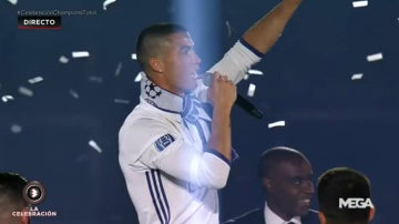 Cristiano se dirige al Bernabéu