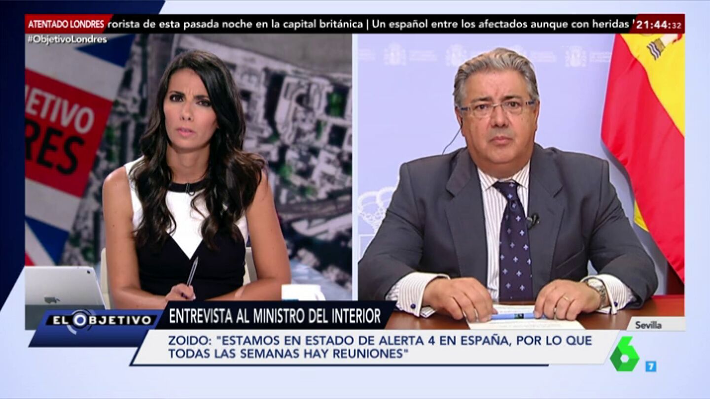 Frame 13.150097 de: Juan Ignacio Zoido: "No hay especial circunstancia para elevar el estado de alerta terrorista en Espa&ntilde;a al m&aacute;ximo"