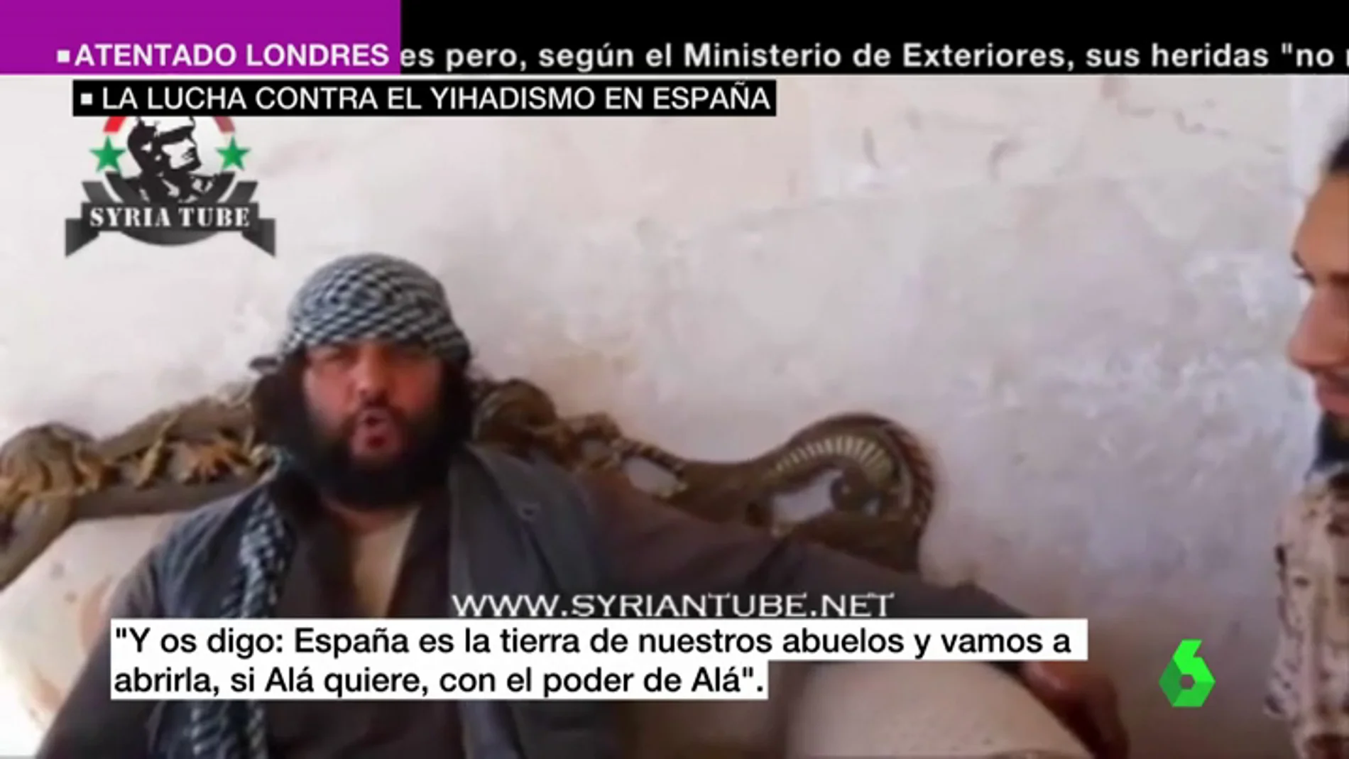 Frame 9.261585 de: Vídeos amenazantes, fotografías de monumentos, reclutamiento yihadista... España, en el punto de mira de Daesh