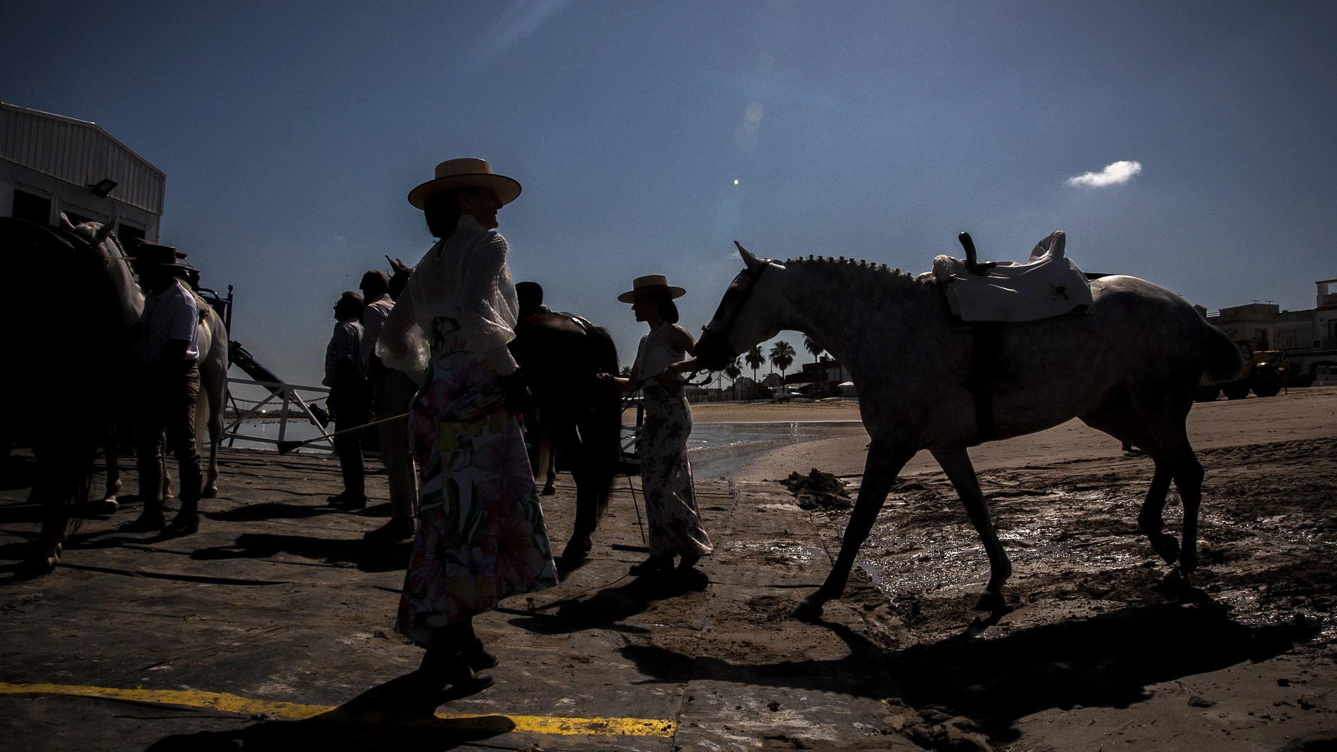 Las hermandades rocieras gaditanas inician su peregrinación a la aldea de El Rocío (Huelva)