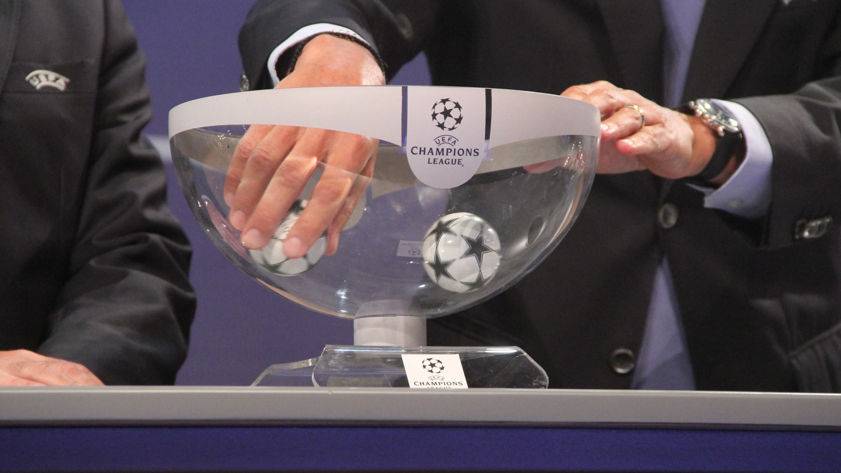 Imagen de un sorteo de la Champions Imagen de un sorteo de la Champions
