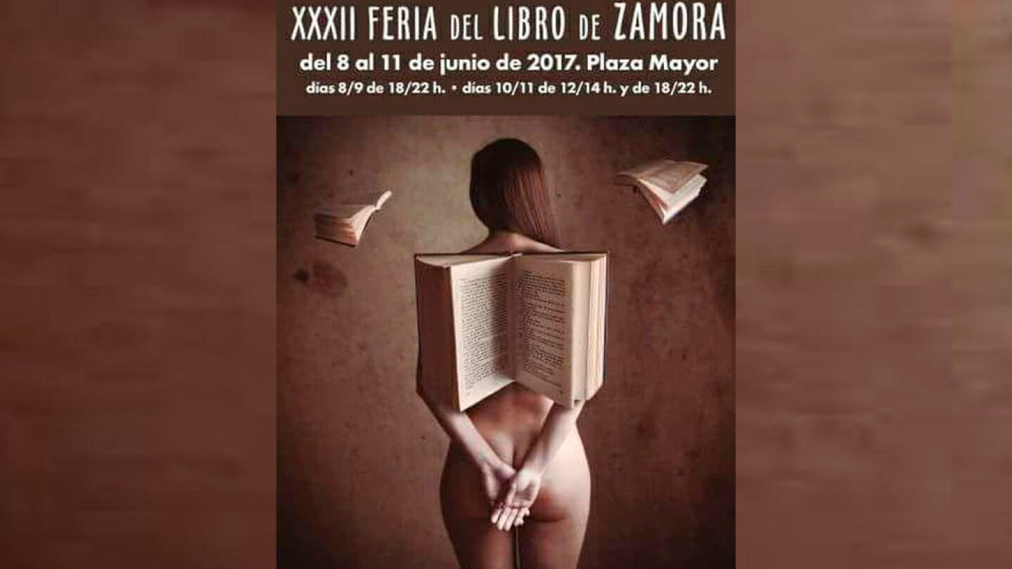 El pol&eacute;mico cartel de la Feria del Libro de Zamora