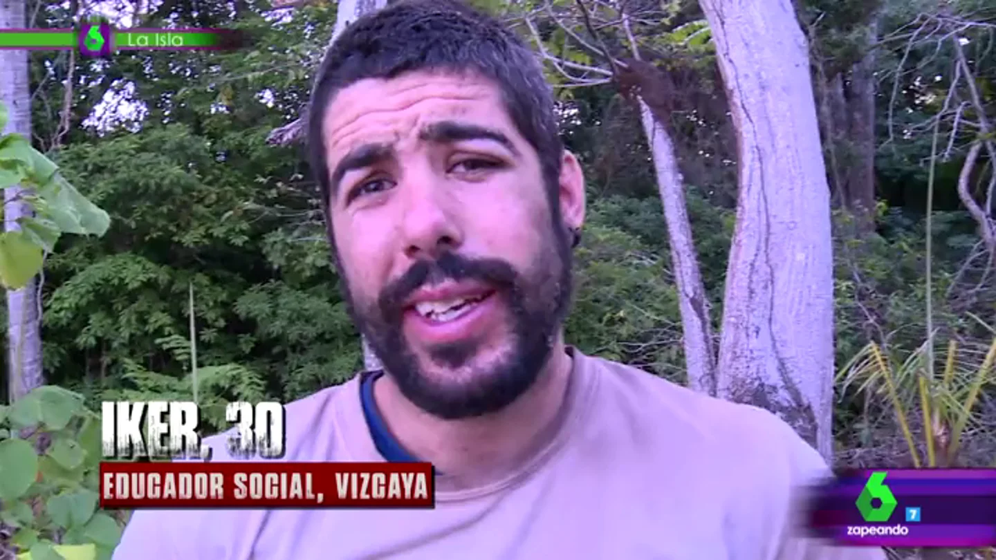 Los mosquitos acribillan a Iker en La Isla Los mosquitos acribillan a Iker en La Isla