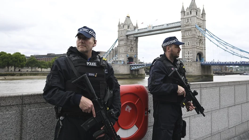 Vista de las medidas de seguridad en Londres