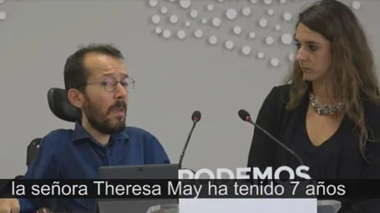 Pablo Echenique y Noelia Vera, Podemos. Pablo Echenique y Noelia Vera, Podemos.
