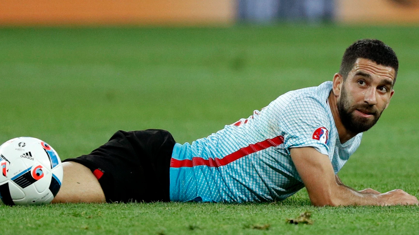Arda Turán, en un partido con Turquía