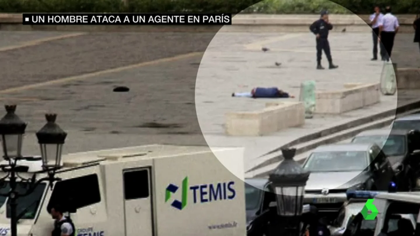 Frame 13.429148 de: Neutralizado un hombre tras atacar con un martillo a un Policía frente a Notre Dame en París Frame 13.429148 de: Neutralizado un hombre tras atacar con un martillo a un Policía frente a Notre Dame en París