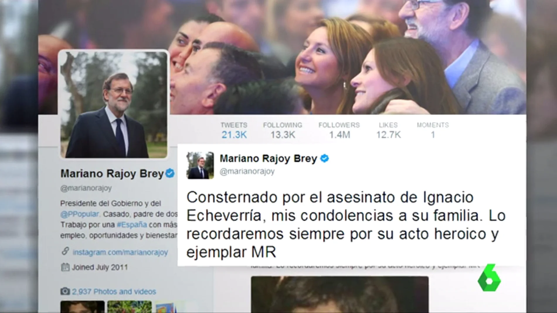 Tuit de Mariano Rajoy