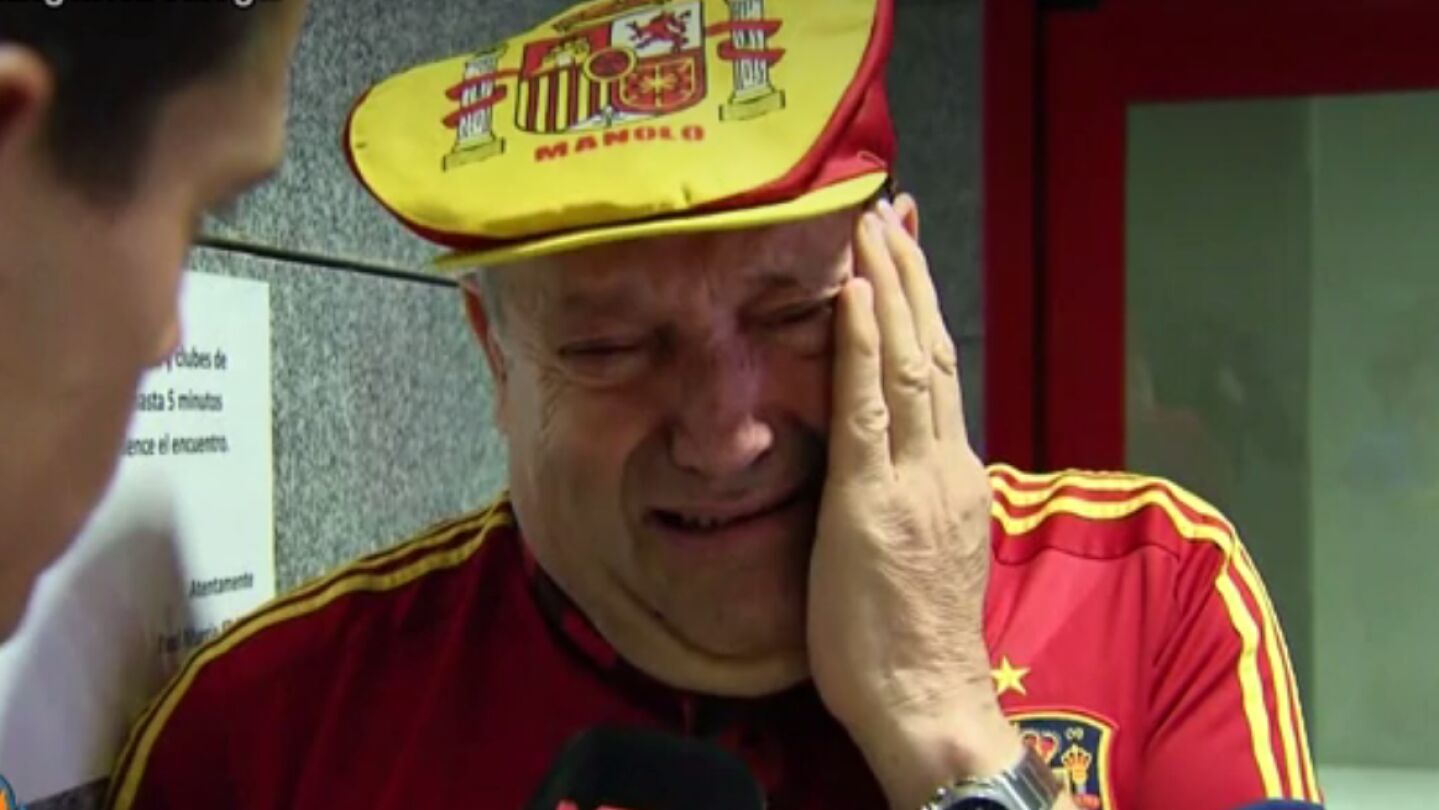 El llanto desconsolado de Manolo el del Bombo