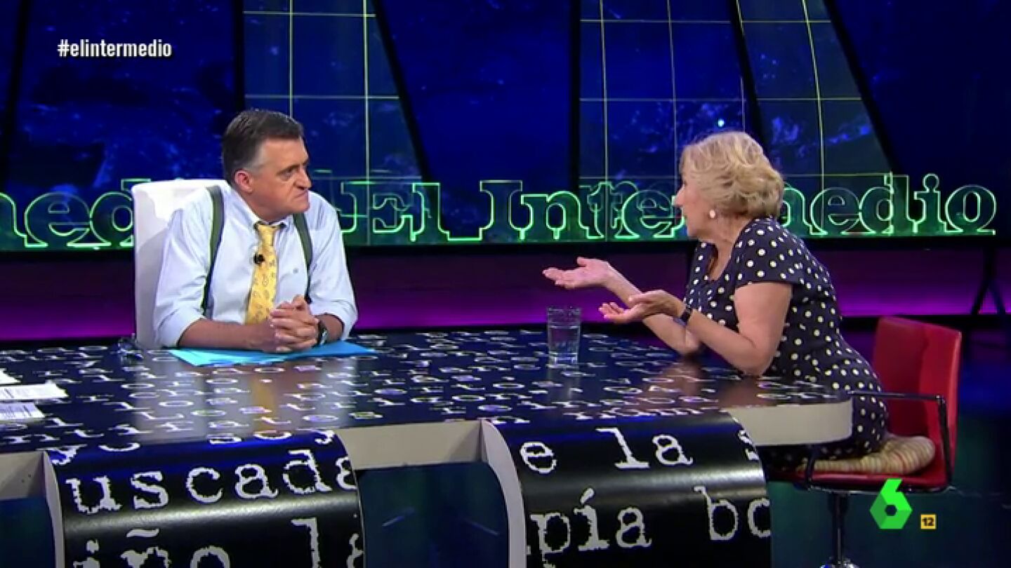 Manuela Carmena y El Gran Wyoming