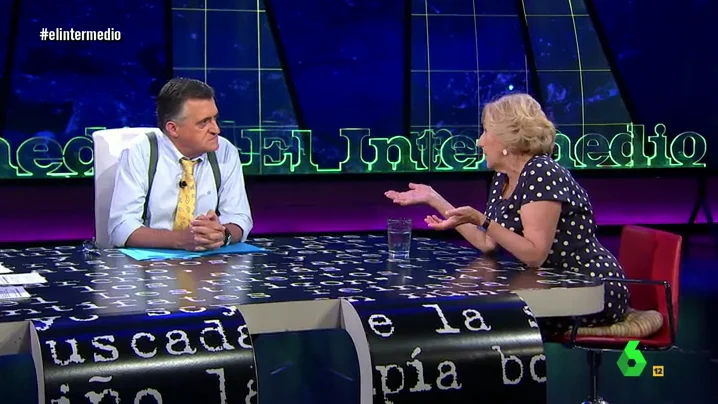 Manuela Carmena y El Gran Wyoming