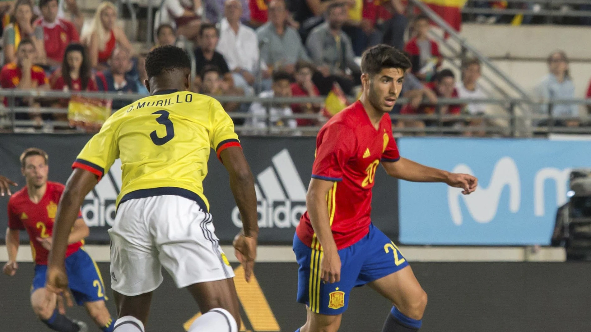 Marco Asensio, en el partido ante Colombia