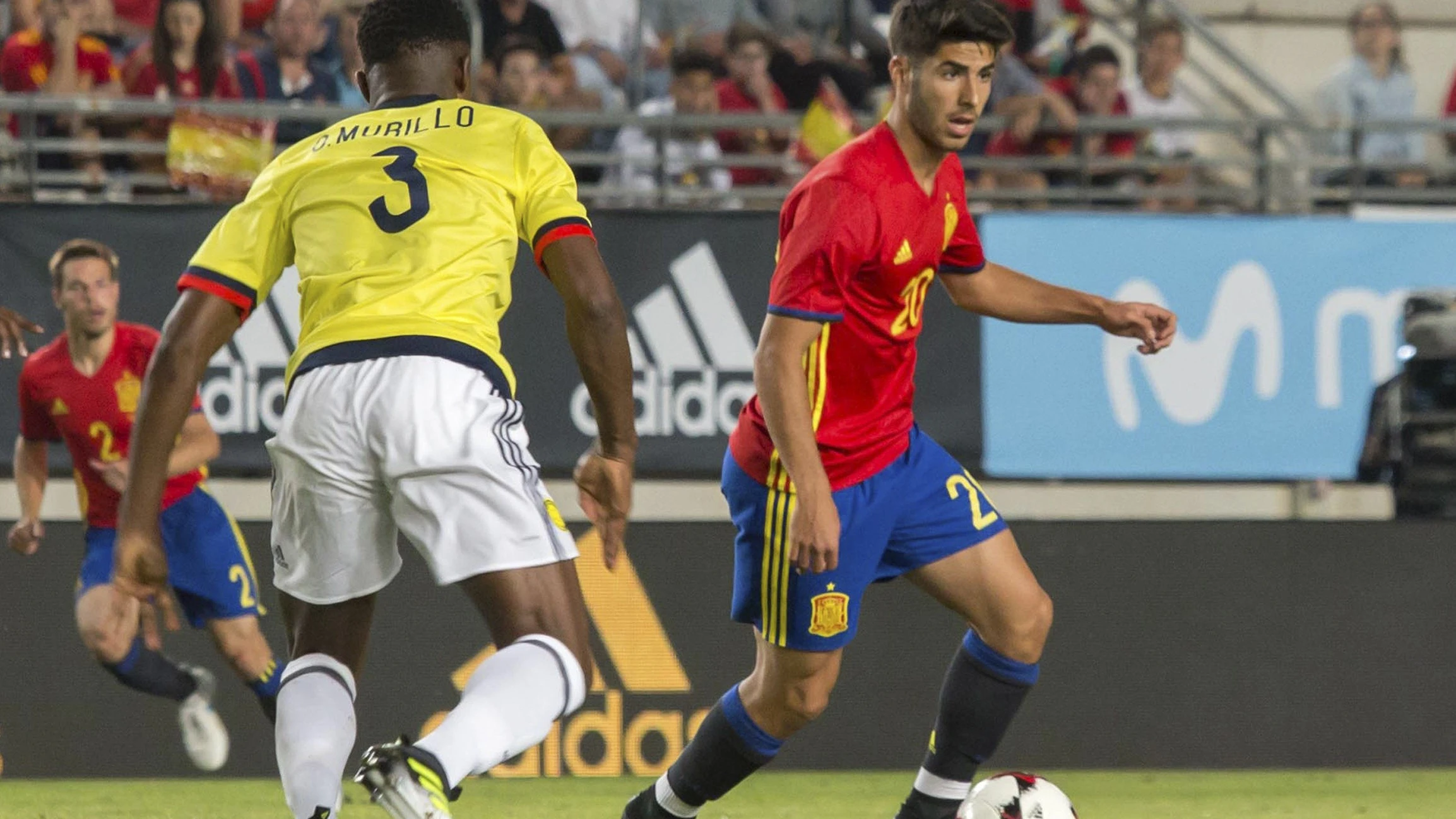 Marco Asensio, en el partido ante Colombia