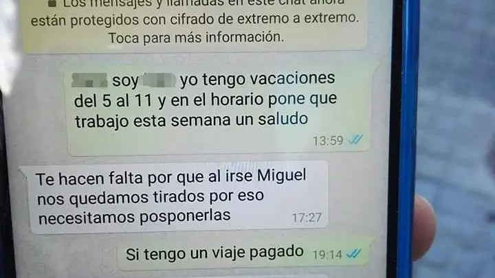 Conversación de Whatsapp