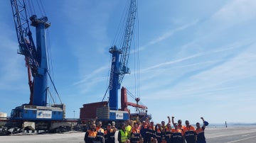 Huelga de estibadores en el Puerto de Santander