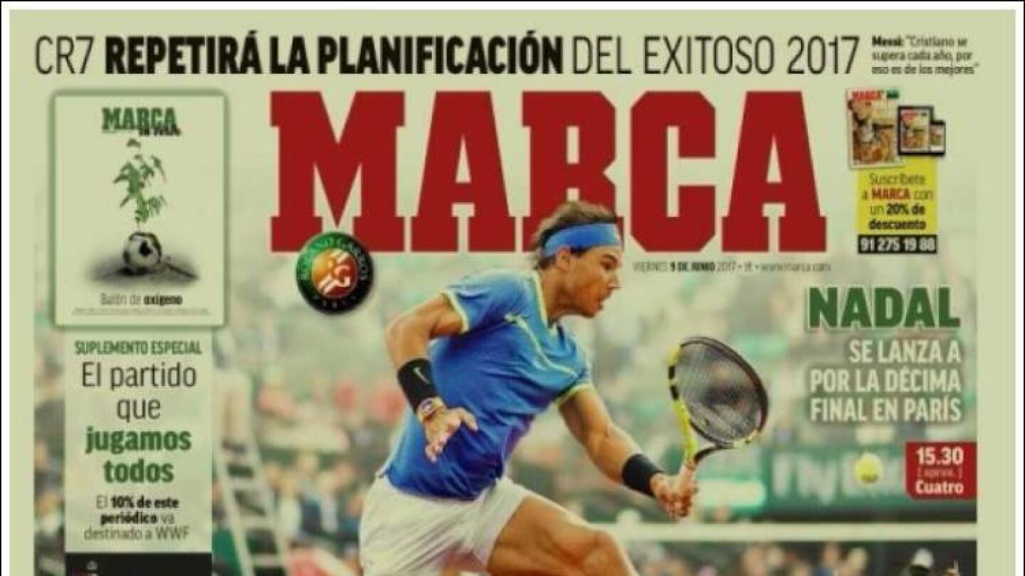 Portada hist&oacute;rica por el medio ambiente de Marca