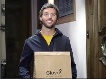 Un repartidor de Glovo Un repartidor de Glovo