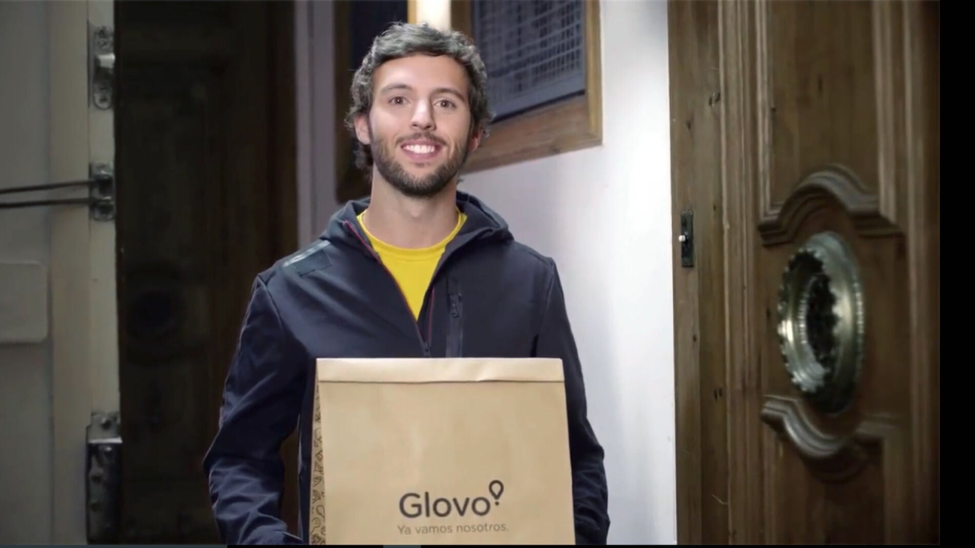 Un repartidor de Glovo