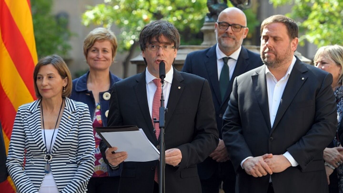 Carles Puigdemont anuncia la fecha del refer&eacute;ndum en Catalu&ntilde;a