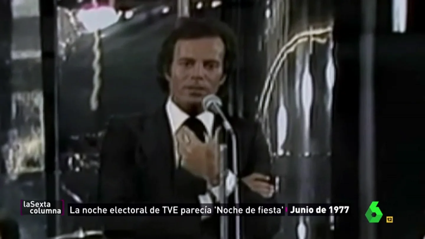Una noche electoral para la historia: Lolita, Julio Iglesias y otros protagonistas de la 'fiesta de la democracia' de 1977 Una noche electoral para la historia: Lolita, Julio Iglesias y otros protagonistas de la 'fiesta de la democracia' de 1977