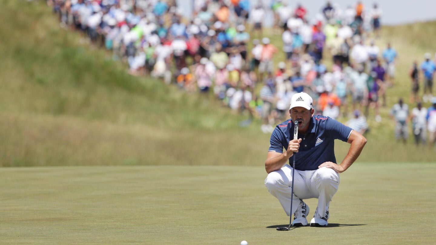 El golfista Sergio Garc&iacute;a en el US Open