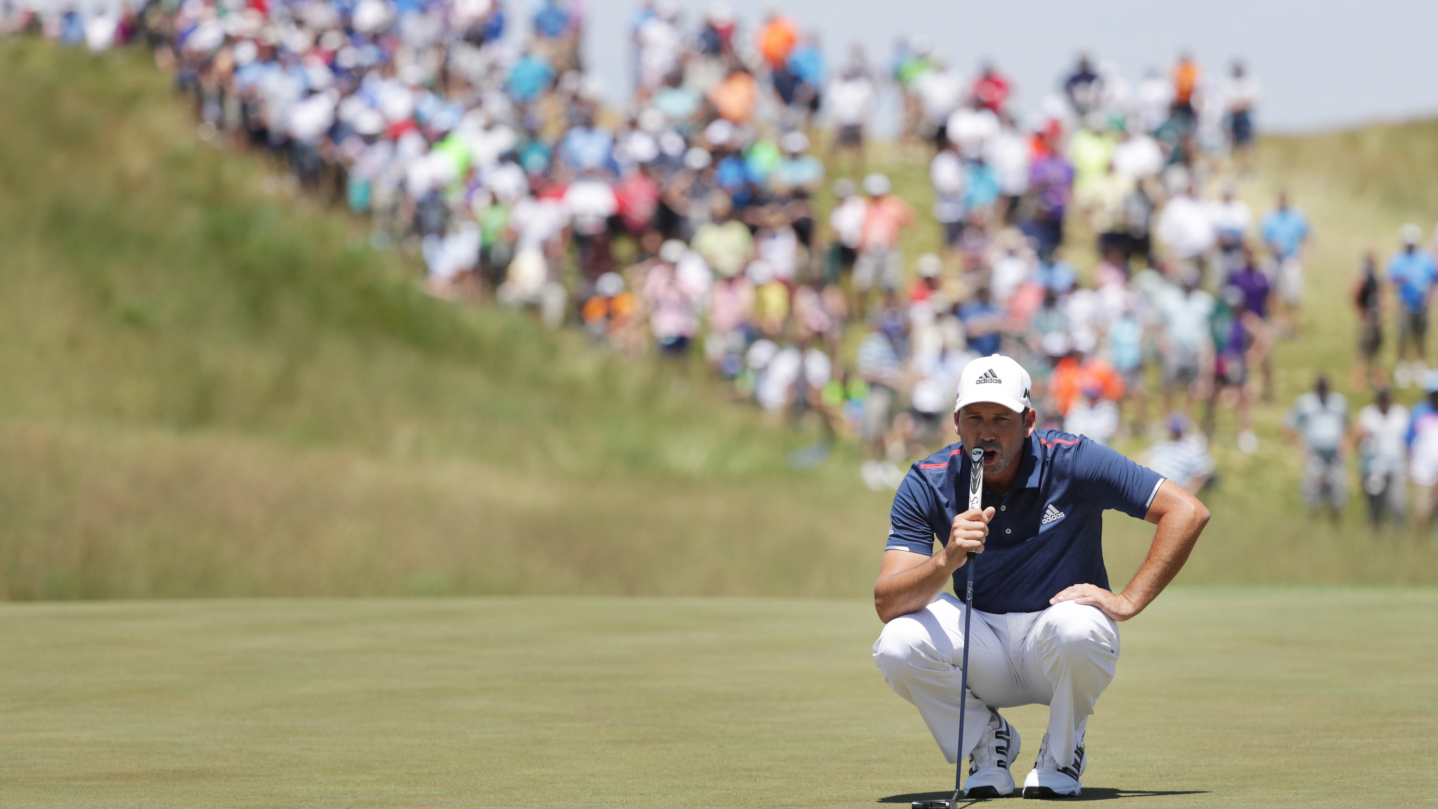 El golfista Sergio García en el US Open