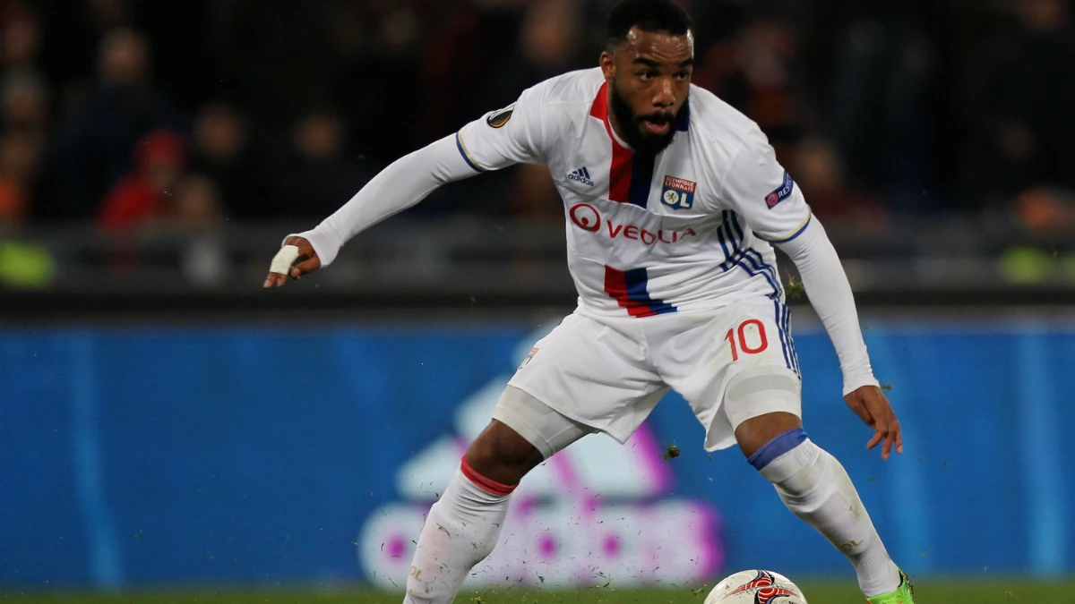 Lacazette, con el Olympique de Lyon