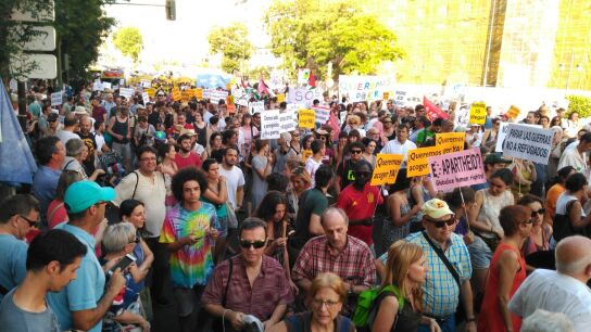Manifestaci&oacute;n en Madrid a favor de los refugiados