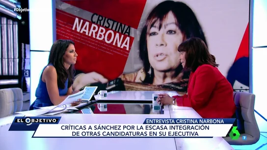 Cristina Narbona, presidenta del PSOE, en El Objetivo Cristina Narbona, presidenta del PSOE, en El Objetivo