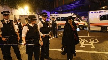 La furgoneta arremetió contra los fieles musulmanes que salían de la mezquita de Finsbury Park