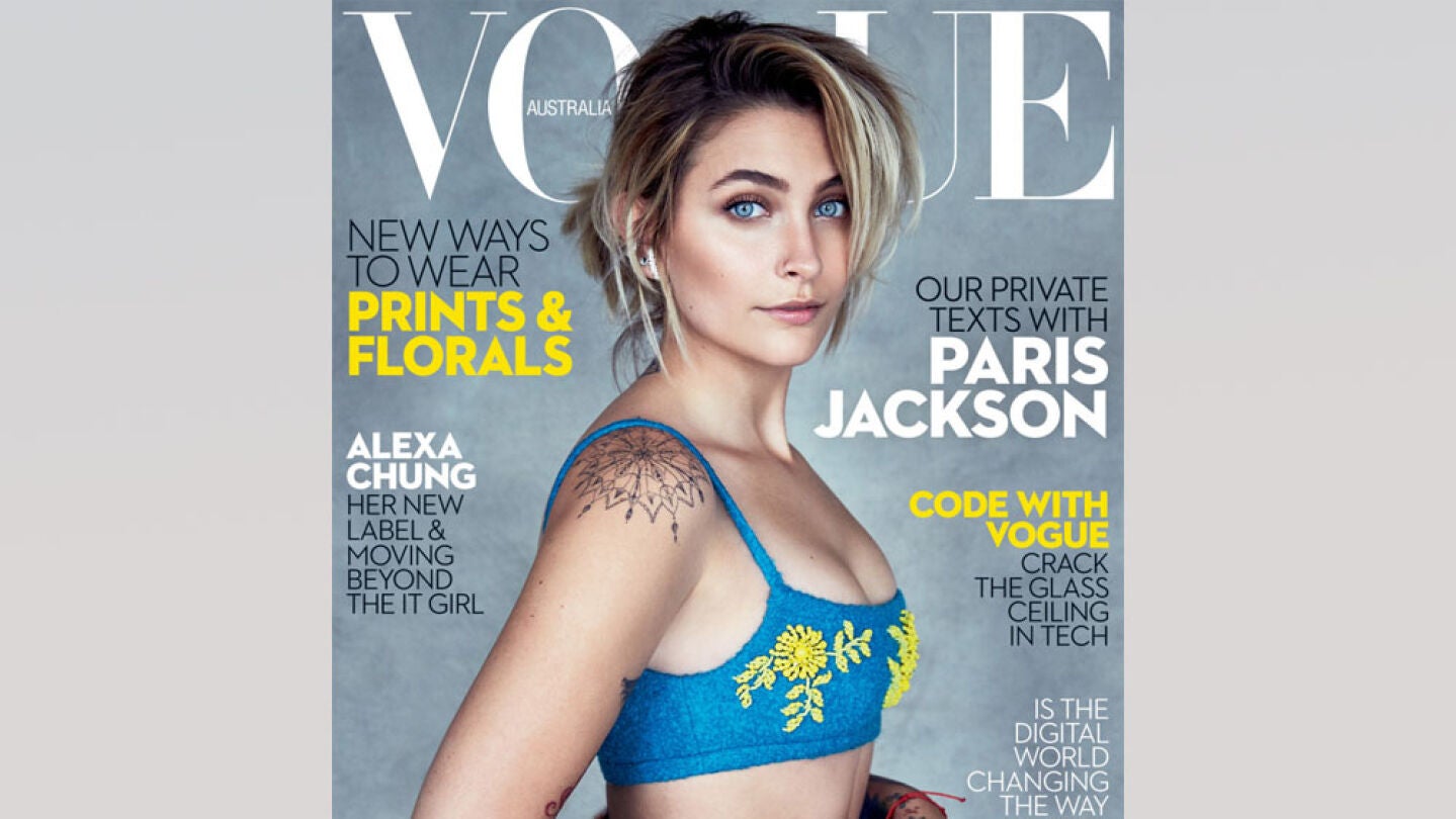 El posado de la hija de Michael Jackson para la revista 'Vogue' edici&oacute;n Australia