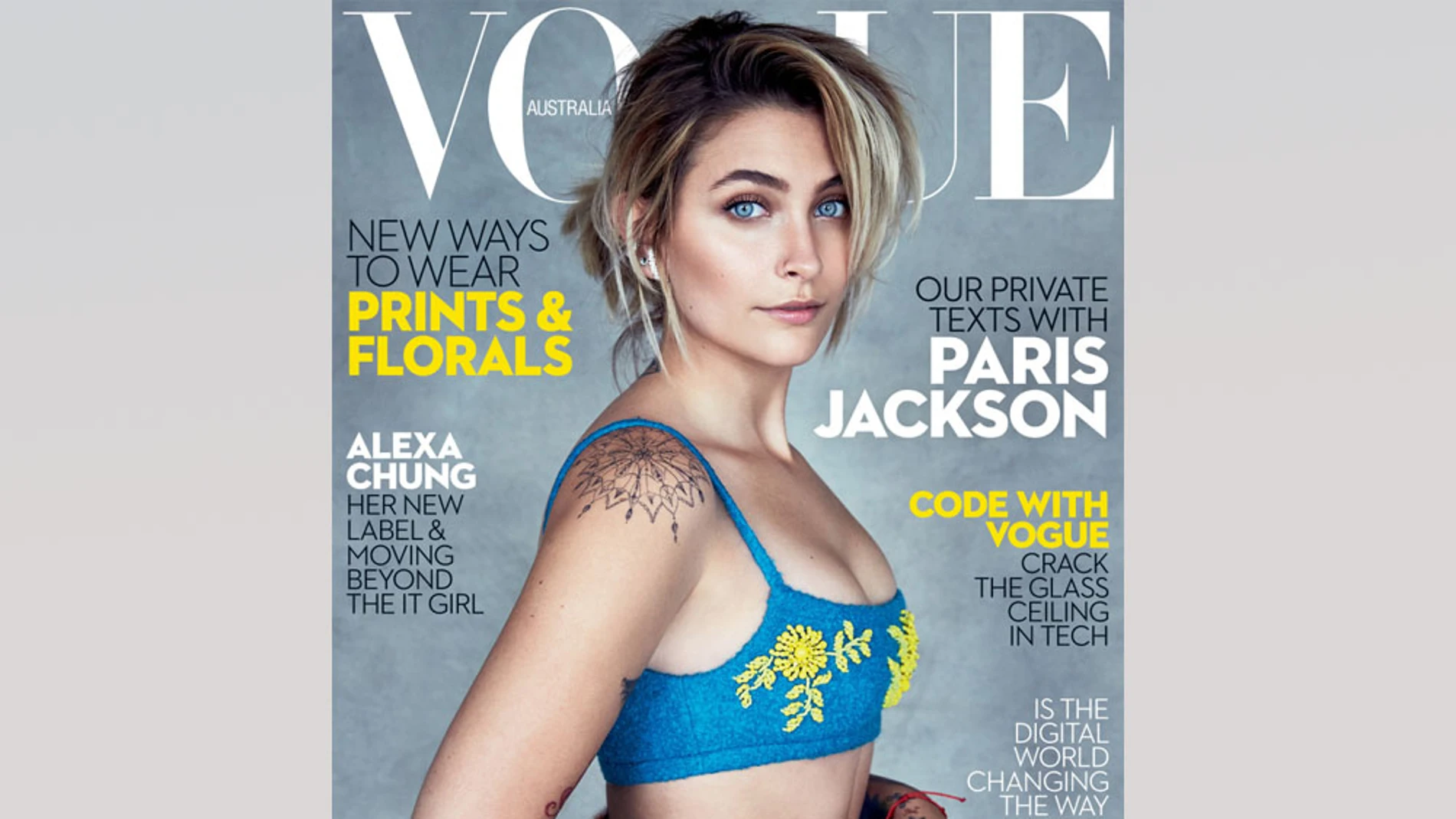 El posado de la hija de Michael Jackson para la revista 'Vogue' edición Australia