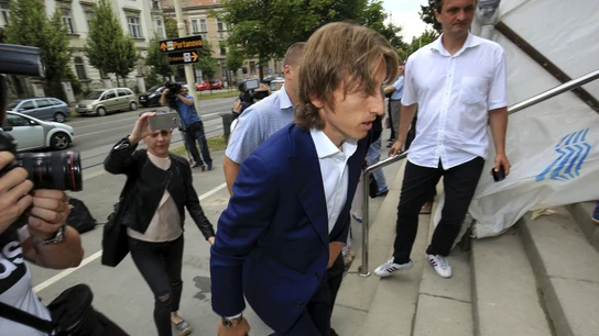 Luka Modric, entrando en el juzgado Luka Modric, entrando en el juzgado