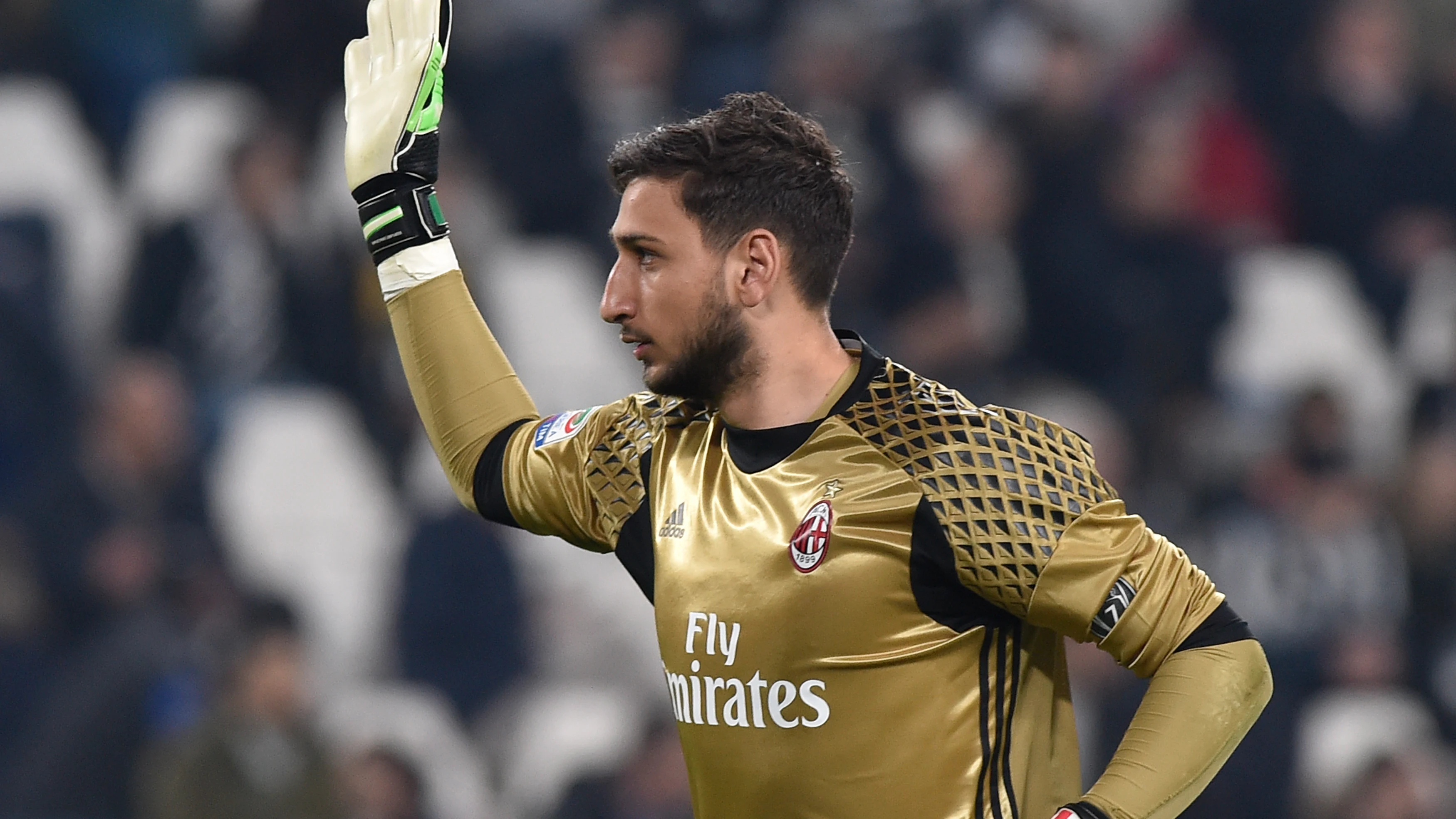 Donnarumma, en un partido con el Milan