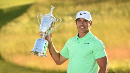 Brooks Koepka, con el trofeo de campe&oacute;n del US Open