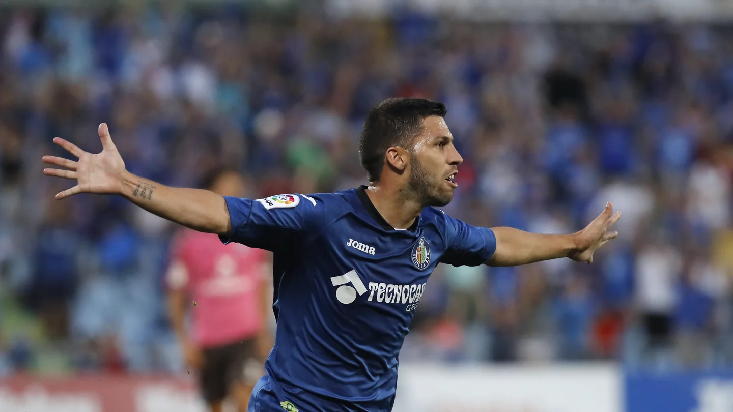 Dani Pacheco celebra un gol ante el Tenerife Dani Pacheco celebra un gol ante el Tenerife