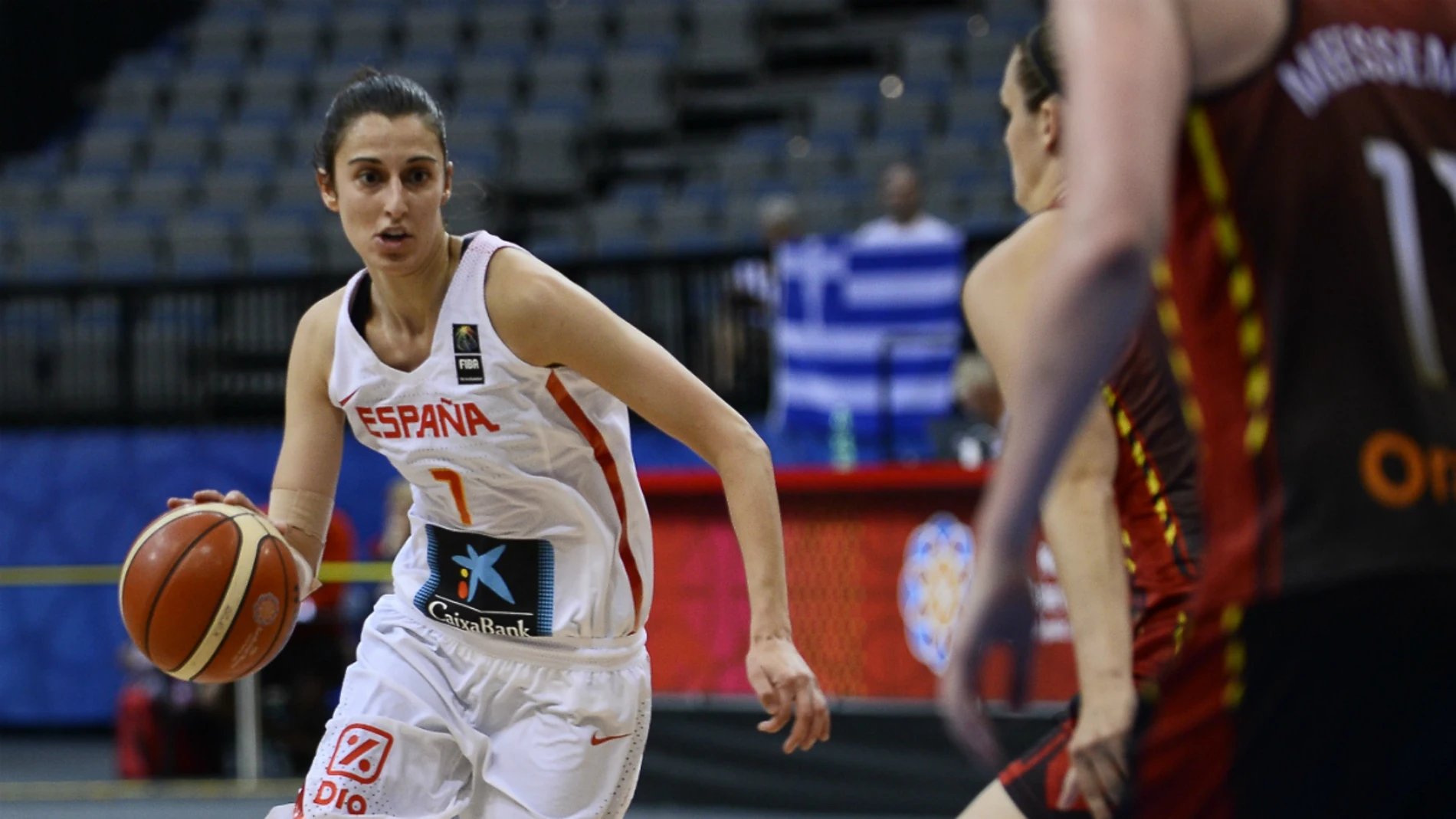 Alba Torrens, en un partido del Eurobasket